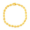 24K Gold Link Bracelet For Women (SJ_3104) - Shining Jewel