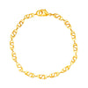 24K Gold Link Bracelet For Women (SJ_3105) - Shining Jewel