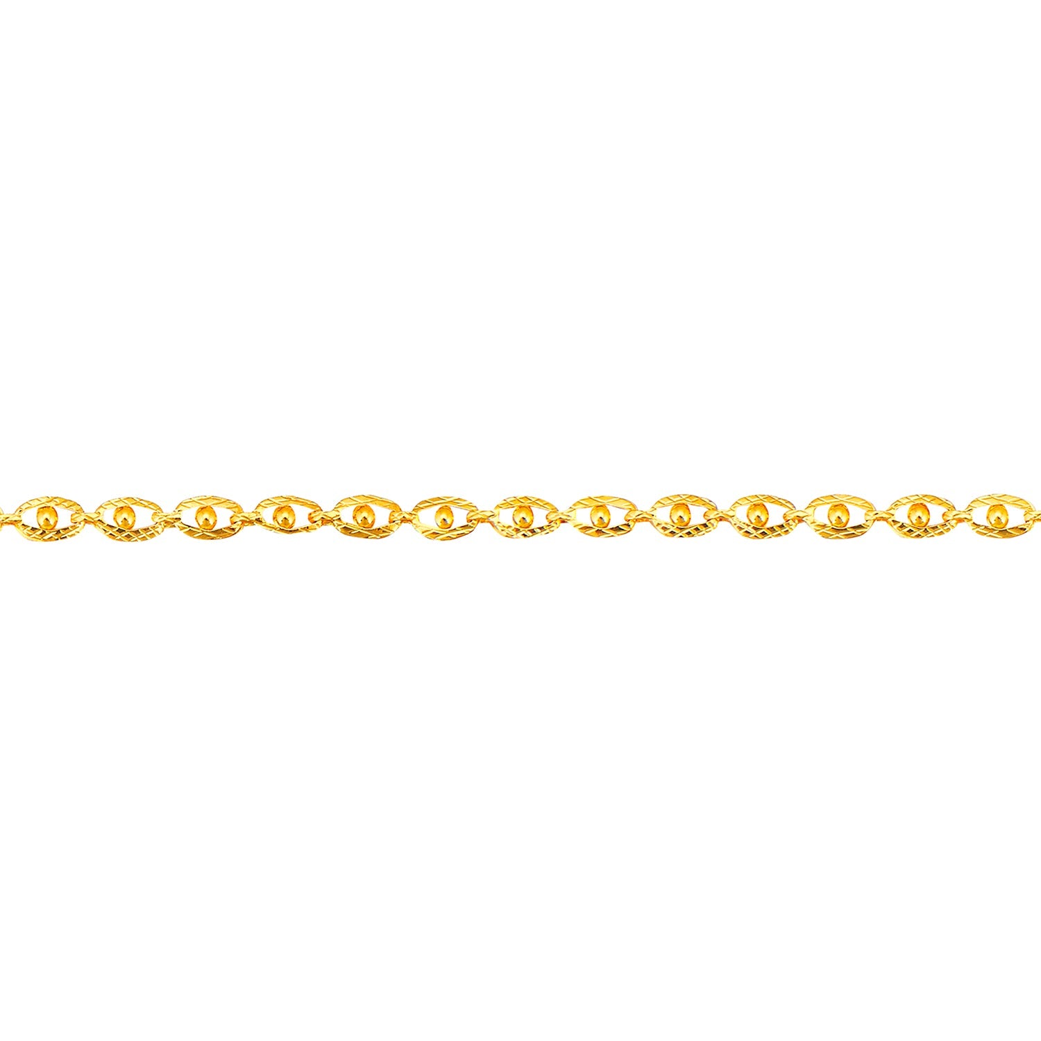 24K Gold Link Bracelet For Women (SJ_3107) - Shining Jewel