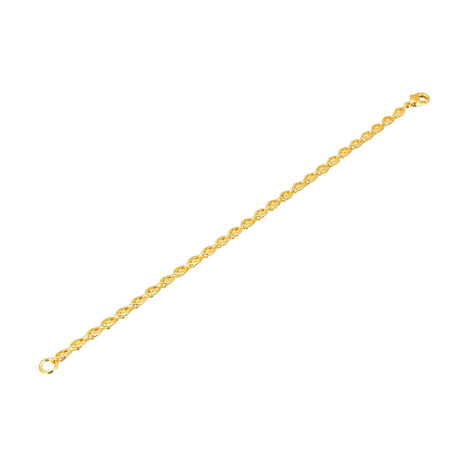 24K Gold Link Bracelet For Women (SJ_3107) - Shining Jewel