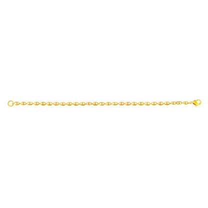 24K Gold Link Bracelet For Women (SJ_3107) - Shining Jewel