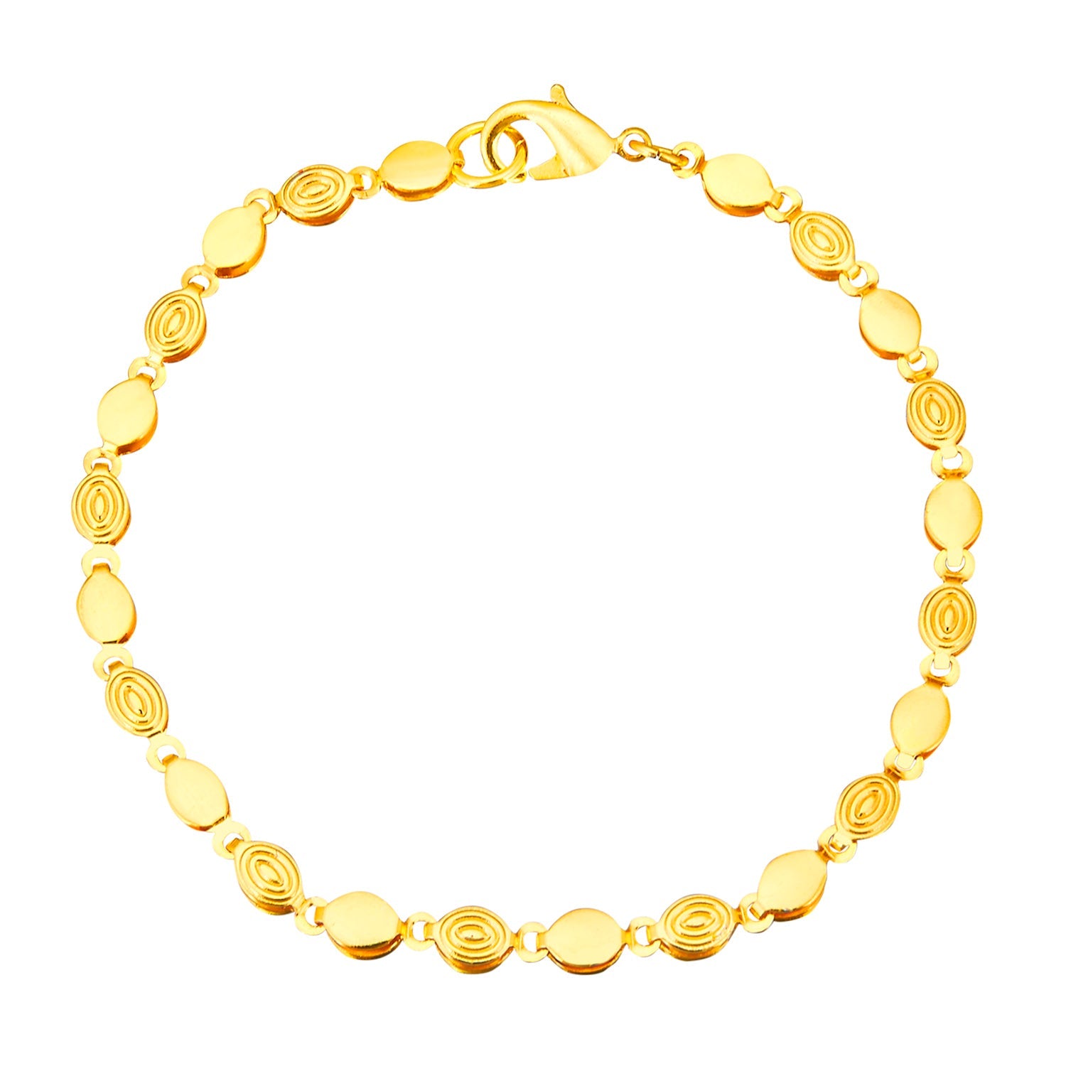 Pure 24K Yellow Gold Bracelet For Women 3D Lotus Handmade Cord String  Bracelet | eBay