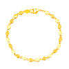24K Gold Link Bracelet For Women (SJ_3110) - Shining Jewel