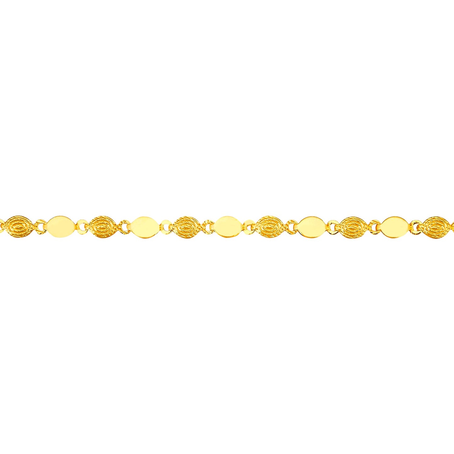 24K Gold Link Bracelet For Women (SJ_3110) - Shining Jewel