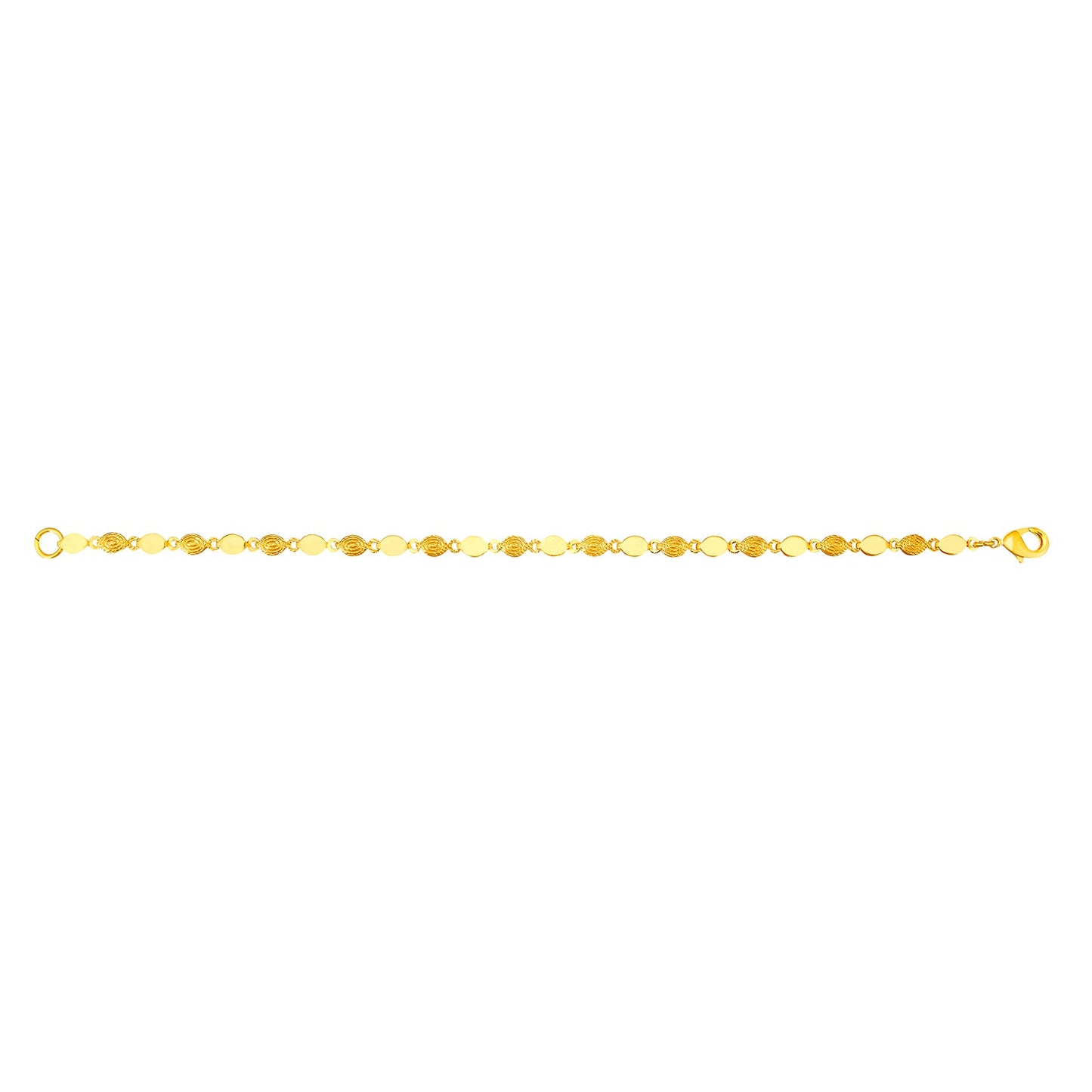 24K Gold Link Bracelet For Women (SJ_3110) - Shining Jewel