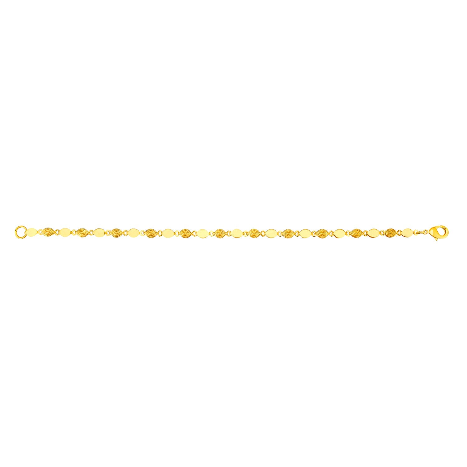 24K Gold Link Bracelet For Women (SJ_3110) - Shining Jewel