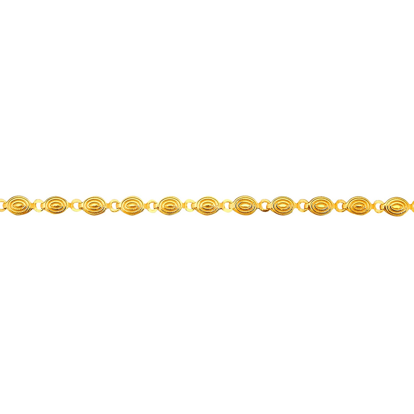 24K Gold Link Bracelet For Women (SJ_3111) - Shining Jewel