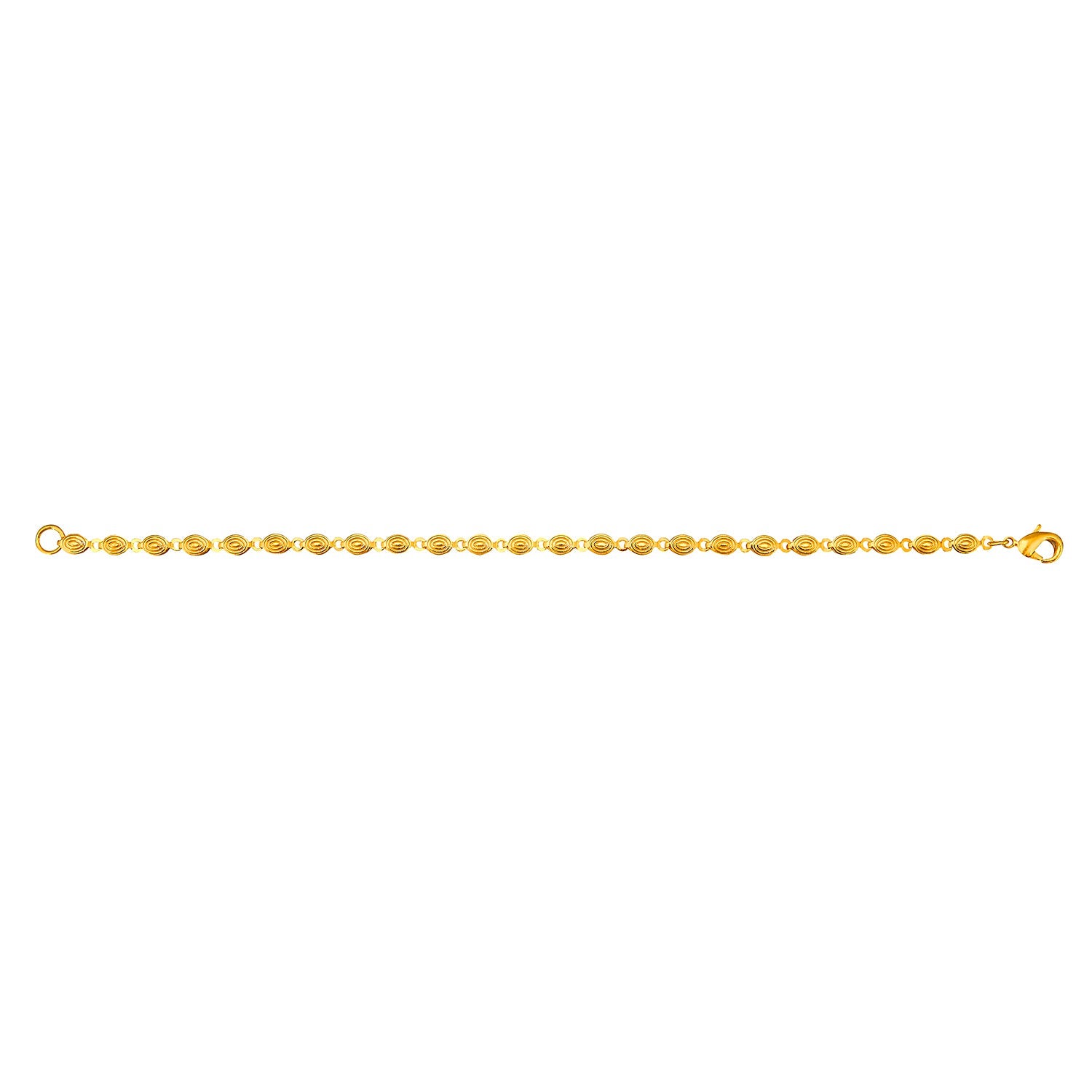 24K Gold Link Bracelet For Women (SJ_3111) - Shining Jewel