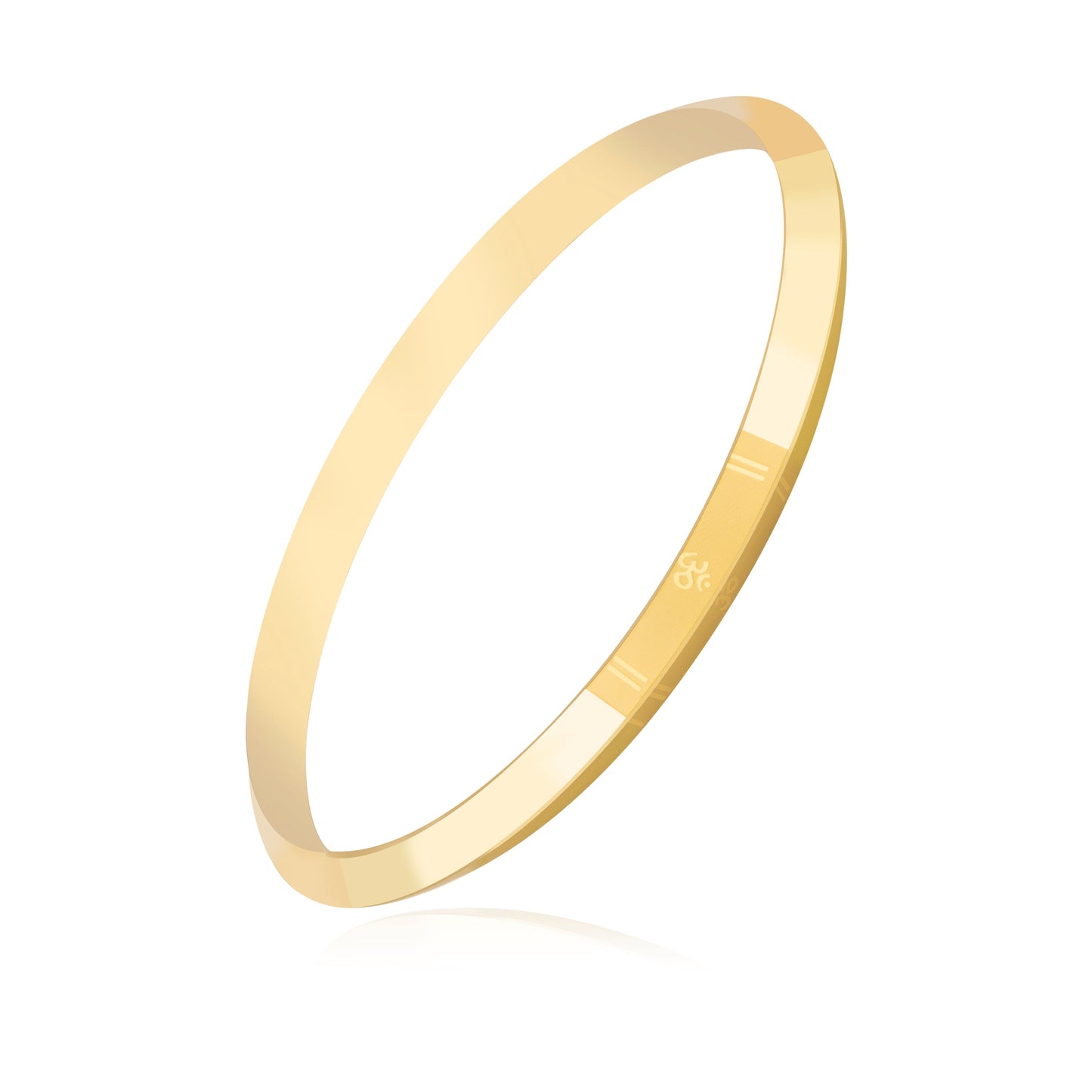 24K Designer Om Kada Bracelet For Men (SJ_3122) - Shining Jewel