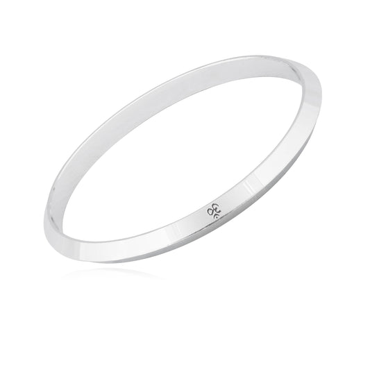 925 Sterling Silver Designer Om Kada Bracelet For Men (SJ_3123