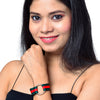 Shining Jewel Western & Stylish Buckle Cloth Strap Bracelet For Girls And Women (SJ_3146)