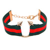 Shining Jewel Western & Stylish Buckle Cloth Strap Bracelet For Girls And Women (SJ_3147)