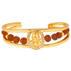 24K Rudraksha Sai Baba Designer Kada Bracelet For Men (SJ_3162) - Shining Jewel
