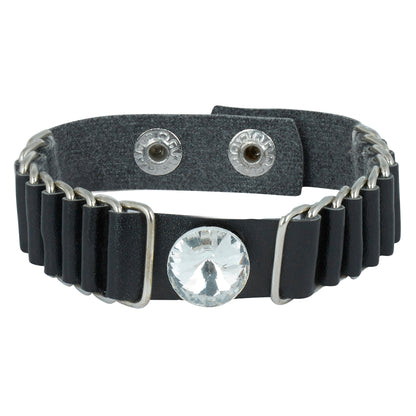 Hand-woven Black Leather Bracelet for Men (SJ_3164)