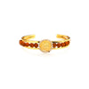 24K Rudraksha Ganesha Designer Kada Bracelet For Men (SJ_3165)