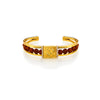 24K Rudraksha Om Designer Kada Bracelet For Men (SJ_3166) - Shining Jewel