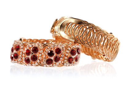 Gold Plated Crystal Bling Partywear Bracelet for Girls & Women (SJ_3169)
