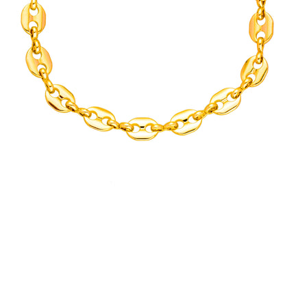 14K 8 inches Gold Plated Imported Quality Designer Link Bracelet for Men & Women (SJ_3180) - Shining Jewel