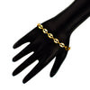 14K 8 inches Gold Plated Imported Quality Designer Link Bracelet for Men & Women (SJ_3180) - Shining Jewel