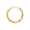 14K 8 inches Flat & Thick Gold Plated Imported Quality Box Link Bracelet for Men & Women (SJ_3182) - Shining Jewel