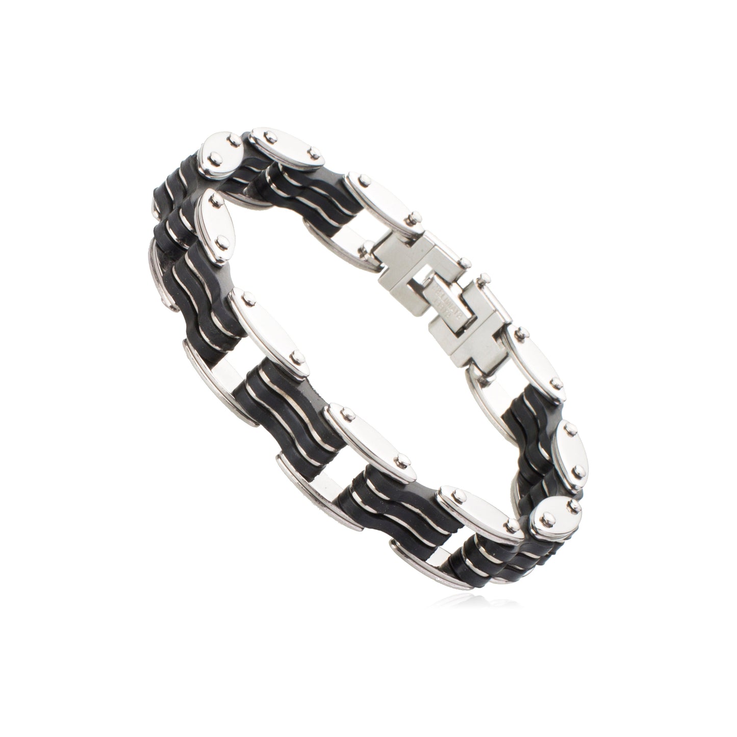 316 Stainless Steel Biker Designer Strap Bracelet for Men (SJ_3218)