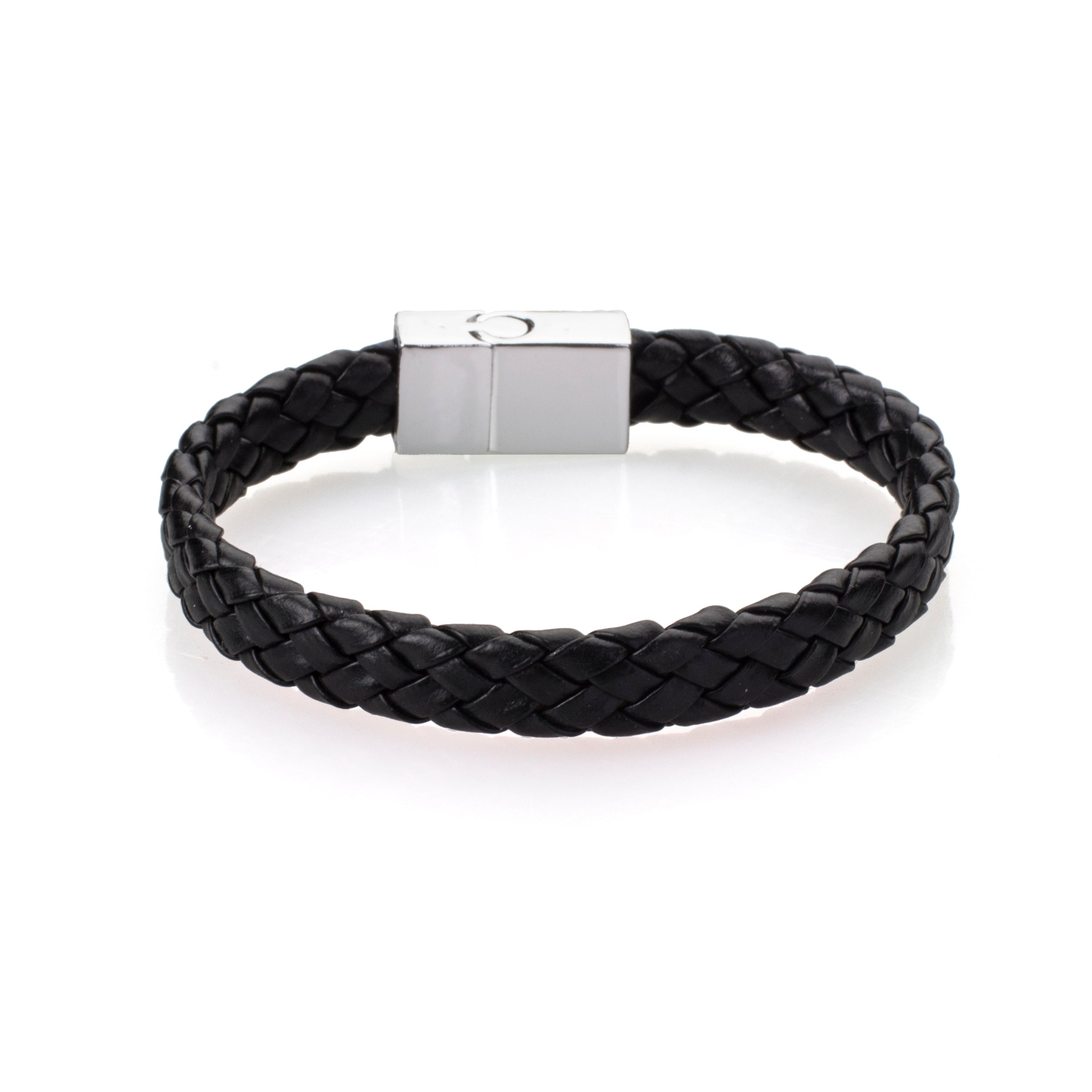 Buy Bodha  By Shivansh Leather Multilayer Braided Leather Silver Bracelet  with Stainless Steel Clasps For Men Online at Best Prices in India   JioMart