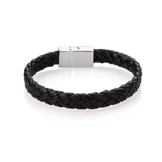 Multilayer Braided Leather Bracelet for Men / Boys with Stainless Steel Clasps (SJ_3222)