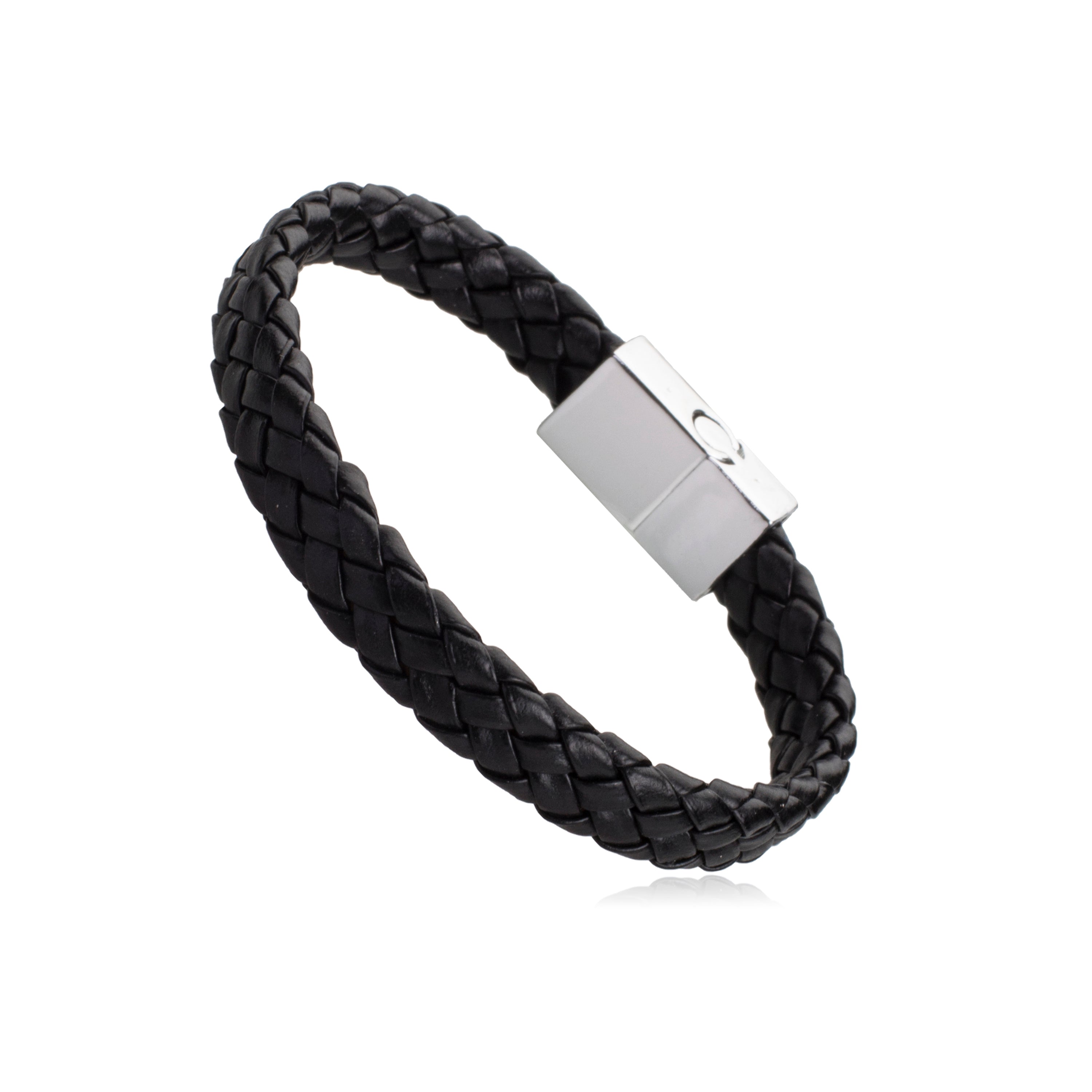 Multilayer Braided Leather Bracelet for Men / Boys with Stainless Steel Clasps (SJ_3222) | Shining Jewel
