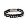Multilayer Braided Leather Bracelet for Men / Boys with Stainless Steel and Magnetic Clasps (SJ_3228_S)