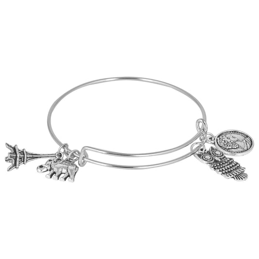 925 Silver Plated Charms Bracelet  for Girls & Women (SJ_3239)