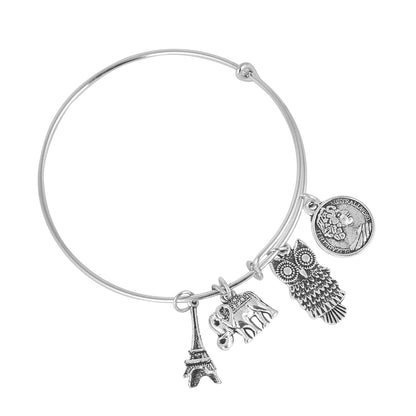 925 Silver Plated Charms Bracelet  for Girls & Women (SJ_3239)