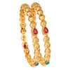 22K Traditional Gold Kada Bangle Set for Women (Set of 4 Bangles)  (SJ_3253) - Shining Jewel