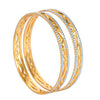 24K Fine Two Tone Gold & Silver Plated Traditional Designer Bangles for Women (Pack of 2) SJ_3270 - Shining Jewel