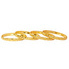 24K Fine Gold Plated Traditional Designer Bangles for Women (Pack of 4) SJ_3273
