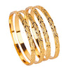 24K Fine Gold Plated Traditional Designer Bangles for Women (Pack of 4) SJ_3274 - Shining Jewel
