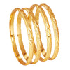 24K Fine Gold Plated Traditional Designer Bangles for Women (Pack of 4) SJ_3301 - Shining Jewel