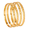 24K Fine Gold Plated Traditional Designer Bangles for Women (Pack of 4) SJ_3302 - Shining Jewel