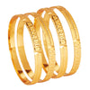 24K Fine Gold Plated Traditional Designer Bangles for Women (Pack of 4) SJ_3304 - Shining Jewel
