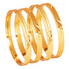 24K Fine Gold Plated Traditional Designer Bangles for Women (Pack of 4) SJ_3305 - Shining Jewel