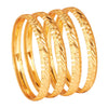 24K Fine Gold Plated Traditional Designer Bangles for Women (Pack of 4) SJ_3313 - Shining Jewel