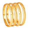 24K Fine Gold Plated Traditional Designer Bangles for Women (Pack of 4) SJ_3315 - Shining Jewel