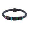 Multilayer Braided Leather Bracelet for Men / Boys with Stainless Steel Clasps (SJ_3338)
