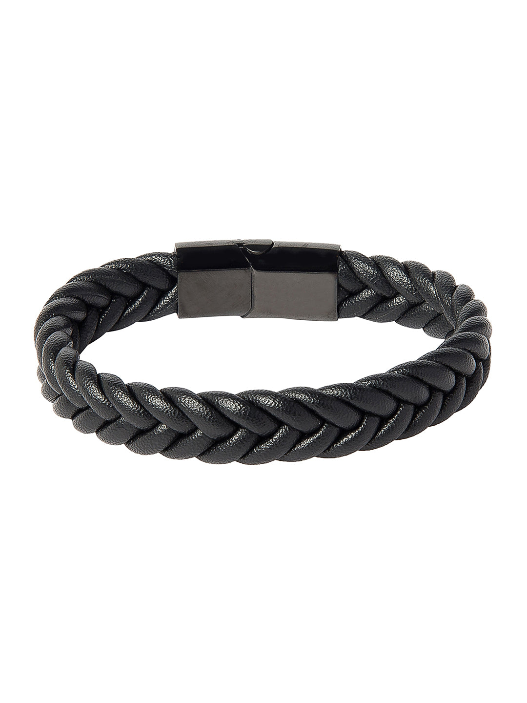 Braided leather bracelet - size 19, Bracelets, Men's