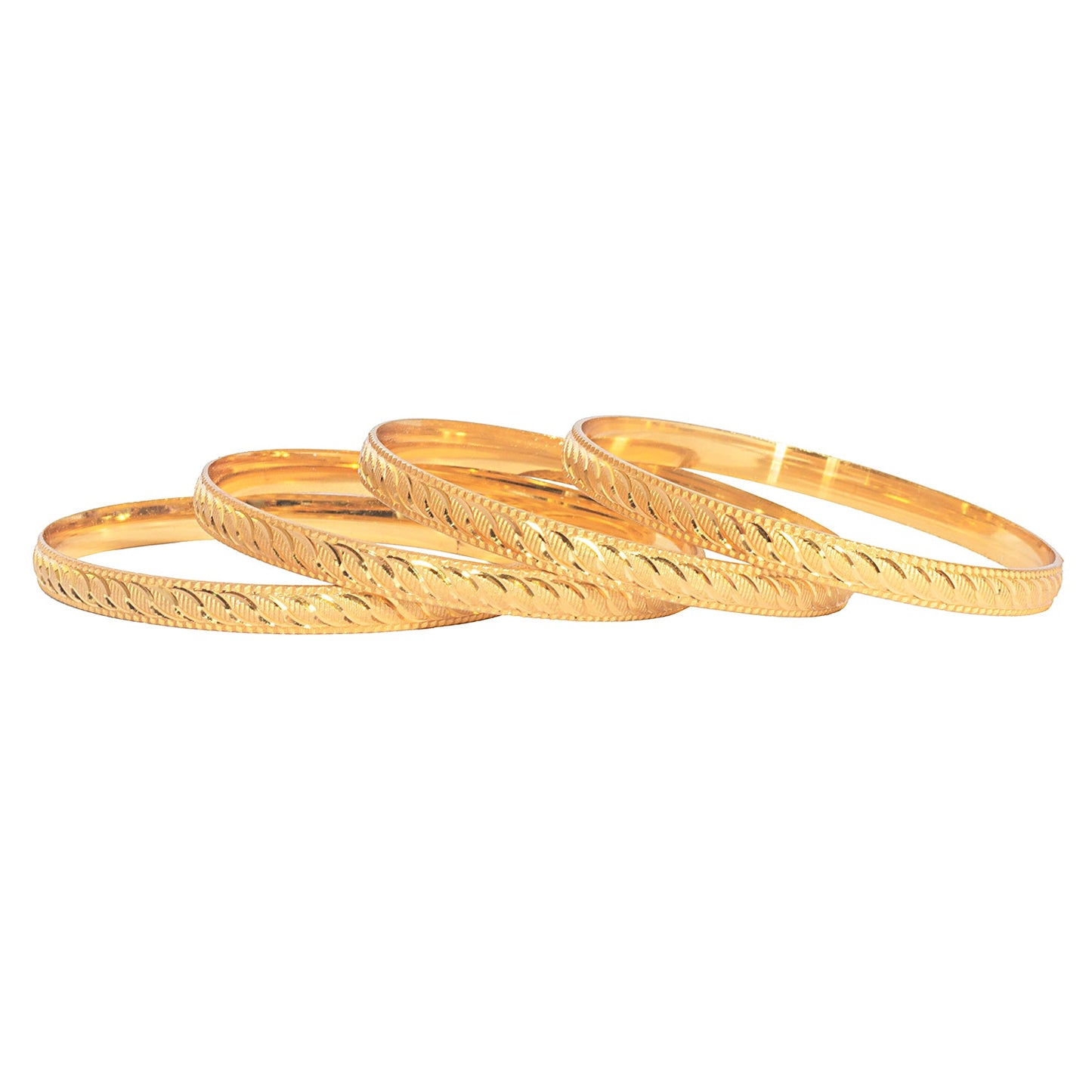 Shining Jewel Gold Plated Traditional Designer Bangles for Women (Pack of 4) SJ_3375_2.8