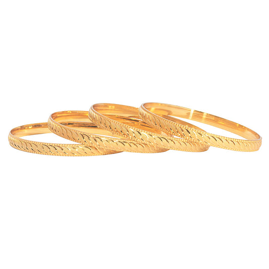 Shining Jewel Gold Plated Traditional Designer Bangles for Women (Pack of 4) SJ_3375_2.6