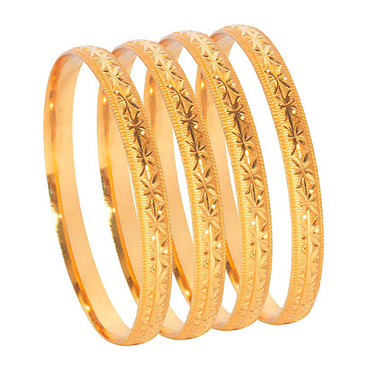 Shining Jewel Gold Plated Traditional Designer Bangles for Women (Pack of 4) SJ_3376_2.8