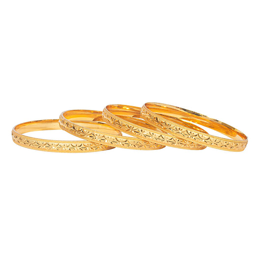 Shining Jewel Gold Plated Traditional Designer Bangles for Women (Pack of 4) SJ_3376_2.6