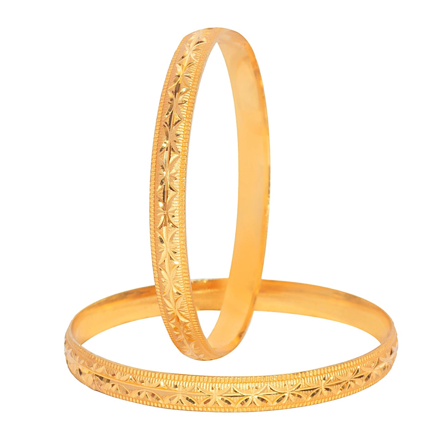 Shining Jewel Gold Plated Traditional Designer Bangles for Women (Pack of 4) SJ_3376_2.8