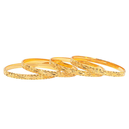 Shining Jewel Gold Plated Traditional Designer Bangles for Women (Pack of 4) SJ_3377_2.4