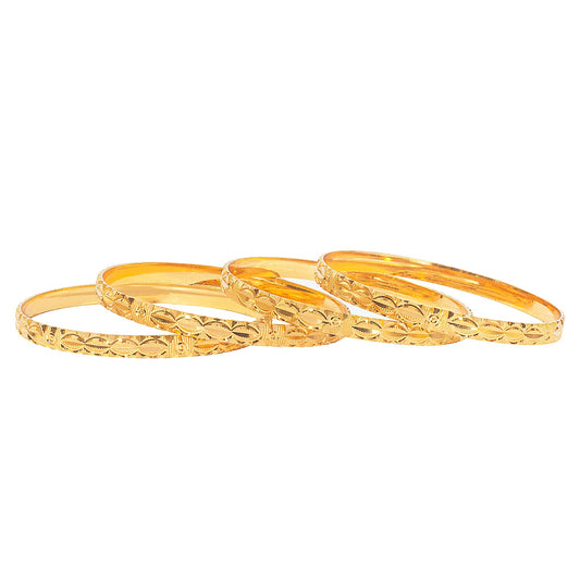 Shining Jewel Gold Plated Traditional Designer Bangles for Women (Pack of 4) SJ_3377_2.6